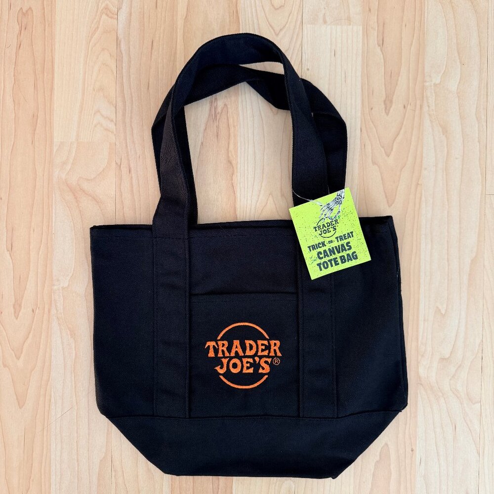 Trader Joe’s Mini Tote Totebags Bags Halloween. SET OF ALL FOUR! NEW WITH TAGS! - Picture 2 of 5